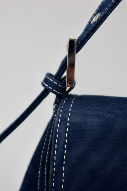 Fendi Mamma Baguette Canvas Navy