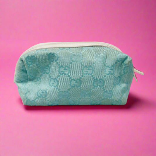 Gucci GG Canvas Cosmetic Pouch Blue
