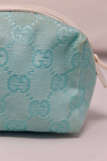 Gucci GG Canvas Cosmetic Pouch Blue