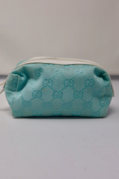 Gucci GG Canvas Cosmetic Pouch Blue