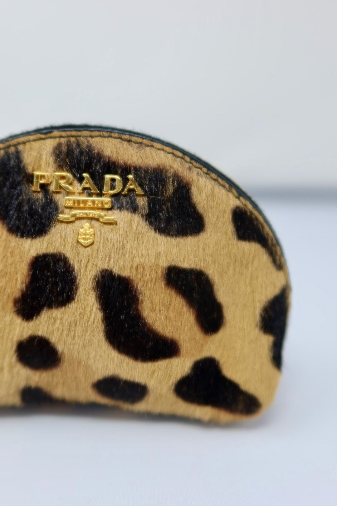Prada Calf Pouch Animal Pattern