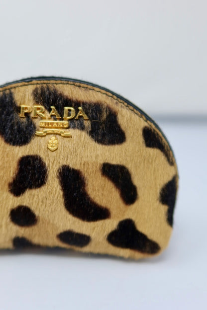 Prada Calf Pouch Animal Pattern