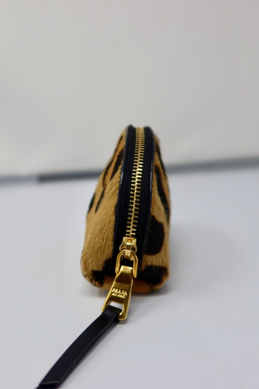 Prada Calf Pouch Animal Pattern