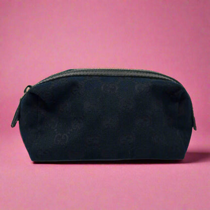 Gucci GG Canvas Cosmetic Pouch Black