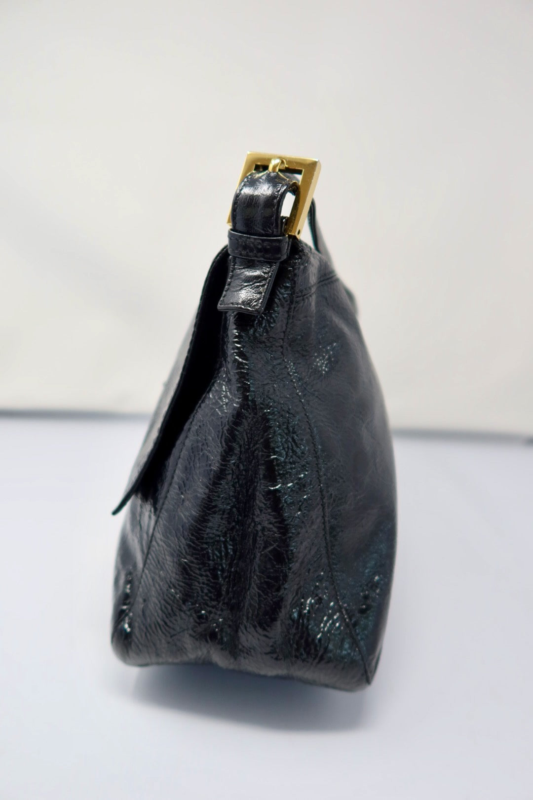 Fendi Mamma Baguette Black Leather
