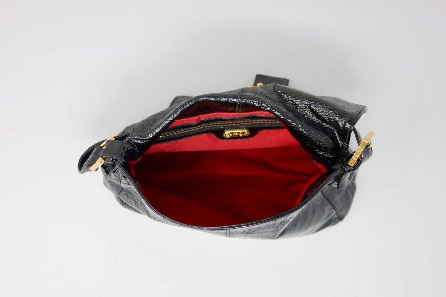 Fendi Mamma Baguette Black Leather