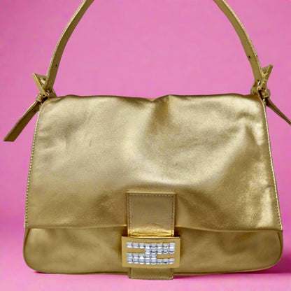 Fendi Mama Baguette Gold