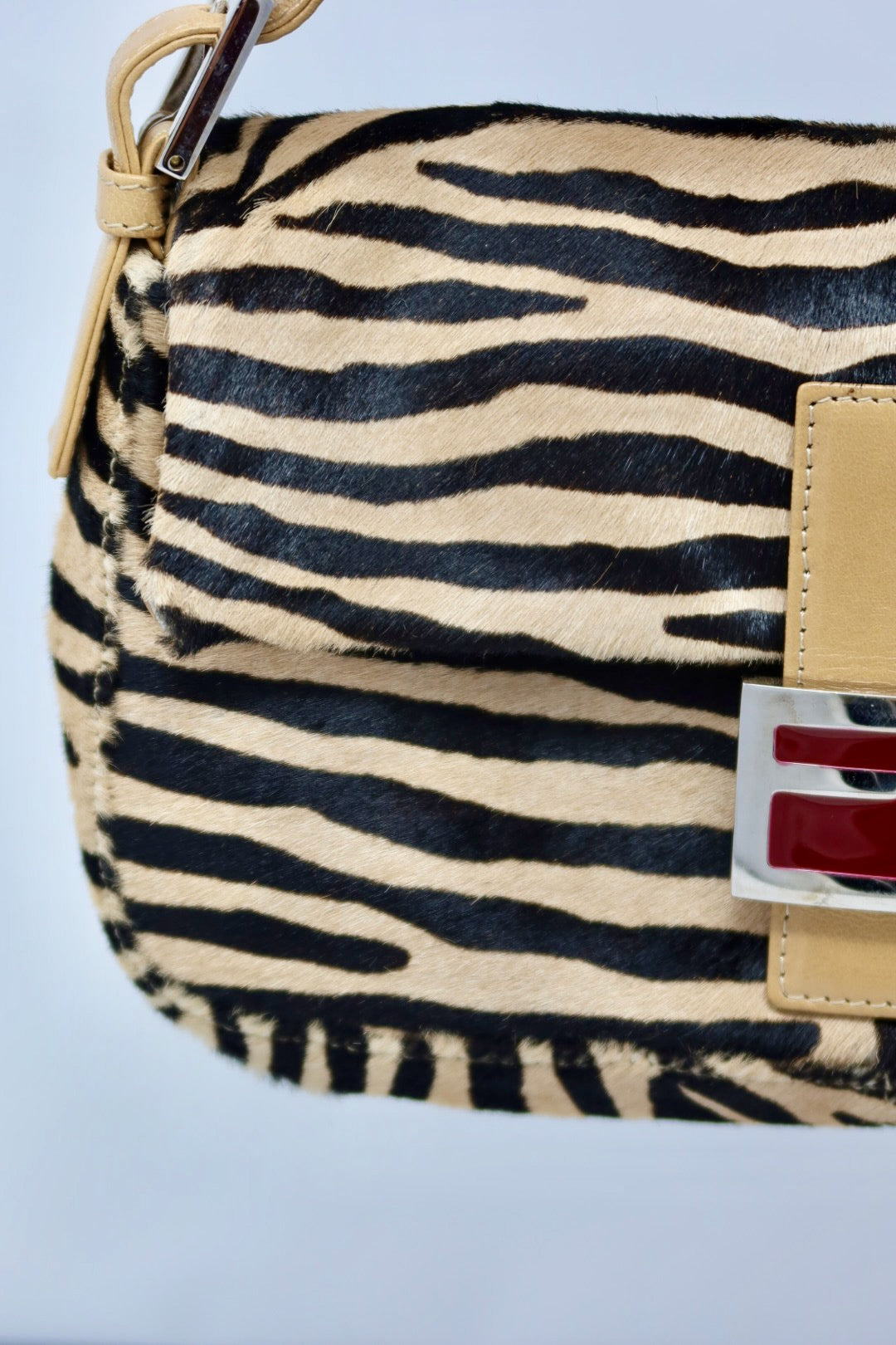 Fendi Baguette Brown Pony Hair Zebra (comes with original duster)