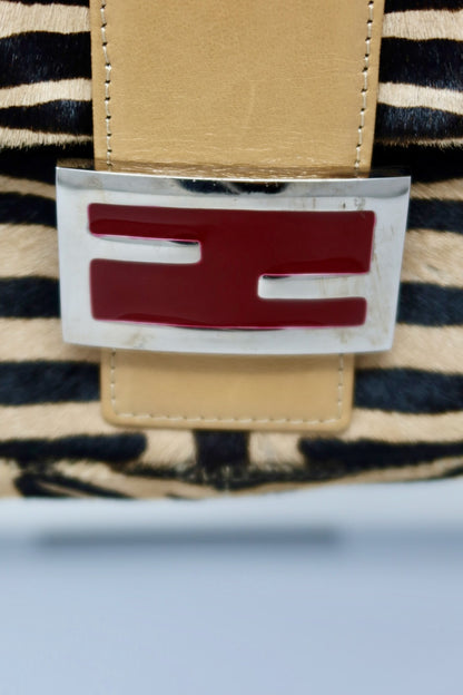 Fendi Baguette Brown Pony Hair Zebra (comes with original duster)