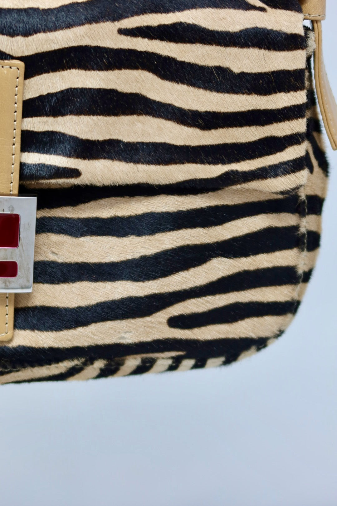 Fendi Baguette Brown Pony Hair Zebra (comes with original duster)