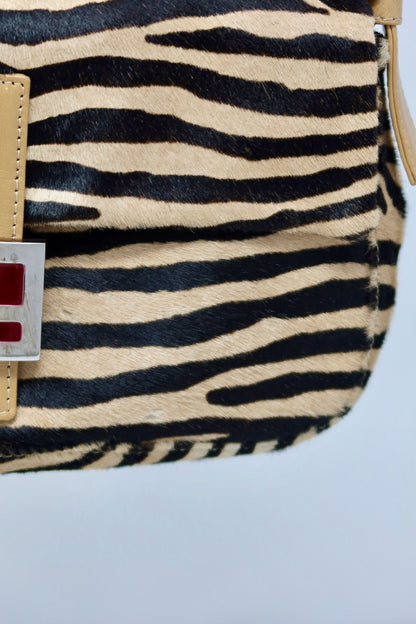 Fendi Baguette Brown Pony Hair Zebra (comes with original duster)