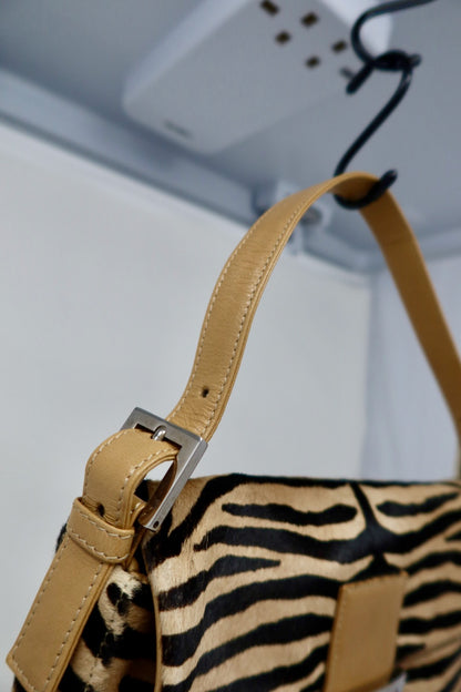 Fendi Baguette Brown Pony Hair Zebra (comes with original duster)