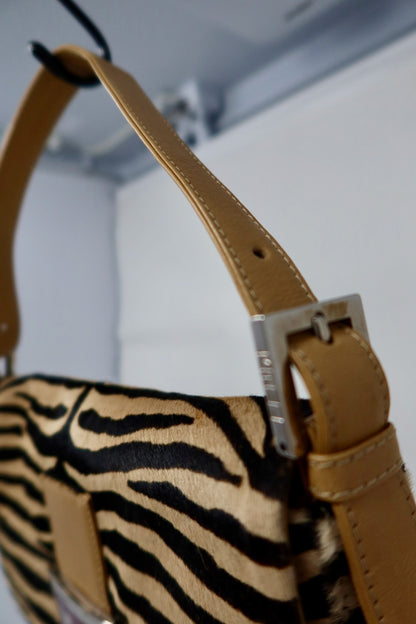 Fendi Baguette Brown Pony Hair Zebra (comes with original duster)