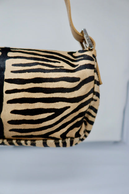 Fendi Baguette Brown Pony Hair Zebra (comes with original duster)