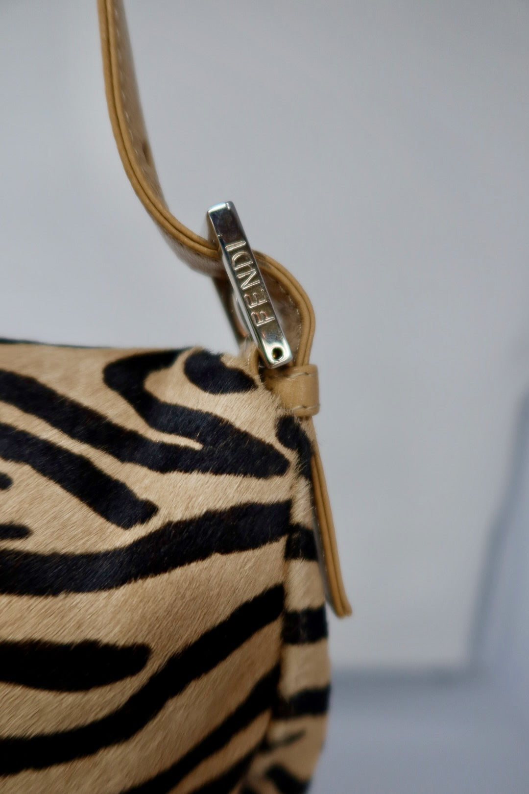 Fendi Baguette Brown Pony Hair Zebra (comes with original duster)