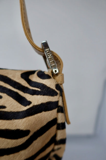 Fendi Baguette Brown Pony Hair Zebra (comes with original duster)