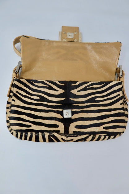 Fendi Baguette Brown Pony Hair Zebra (comes with original duster)