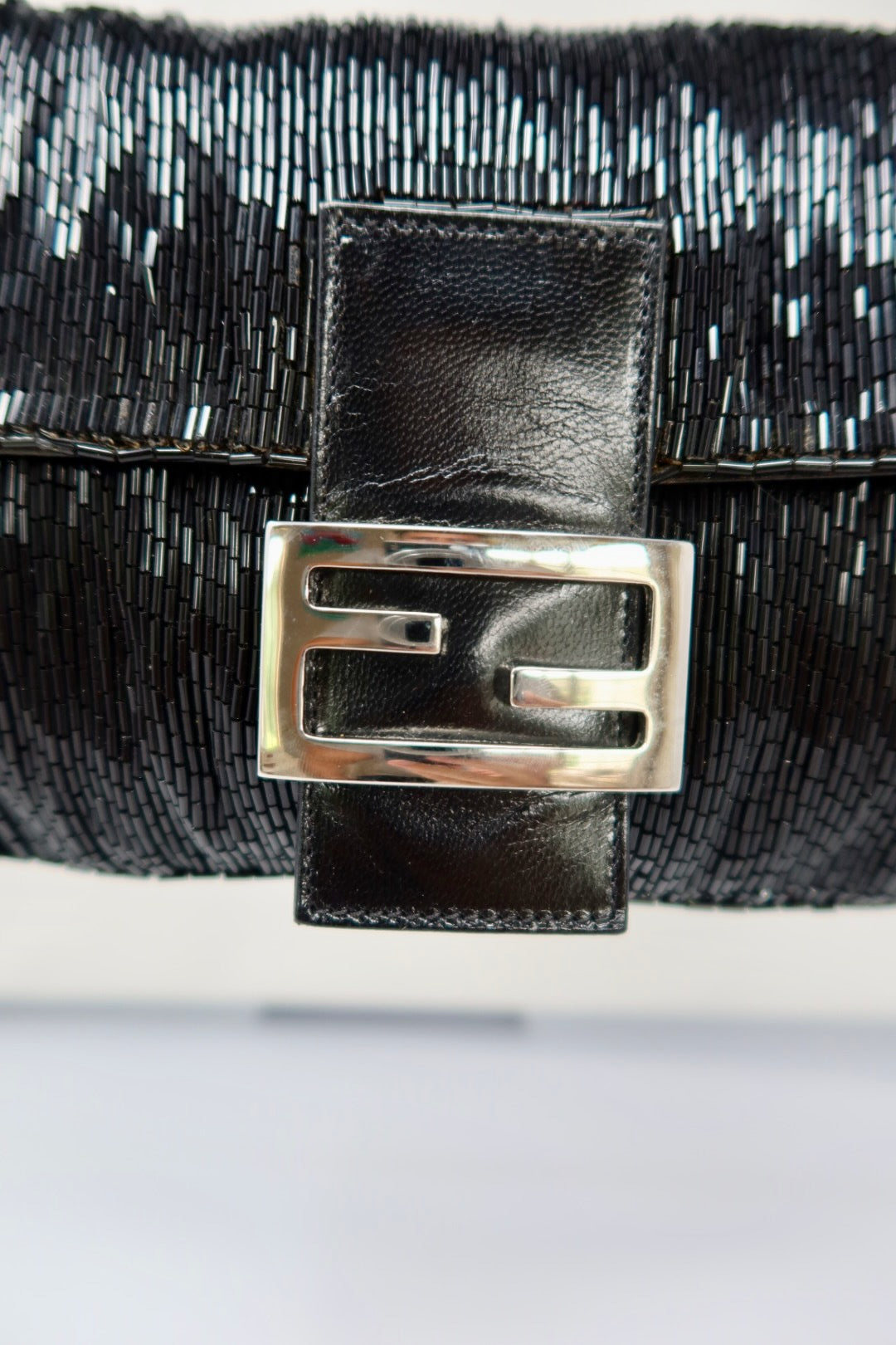 Fendi Baguette Black Beaded