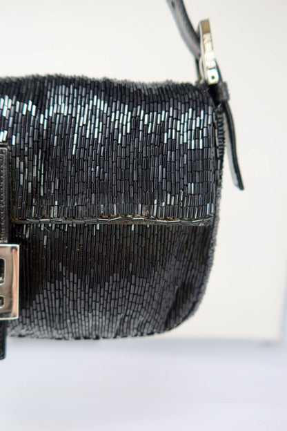 Fendi Baguette Black Beaded