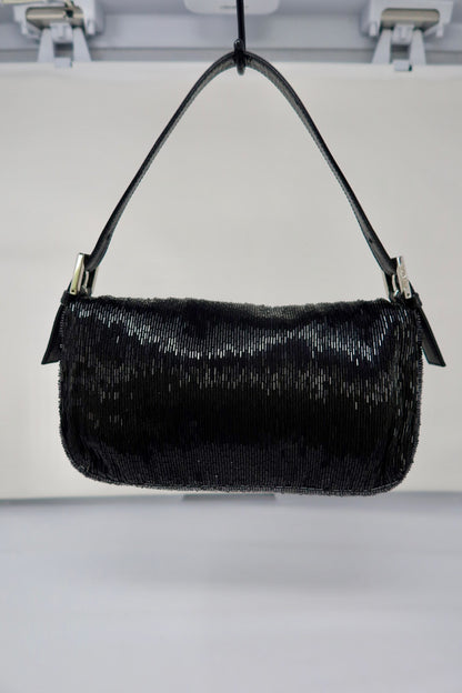 Fendi Baguette Black Beaded