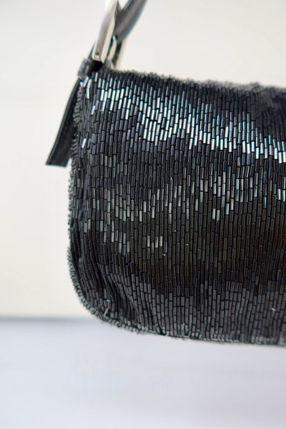Fendi Baguette Black Beaded