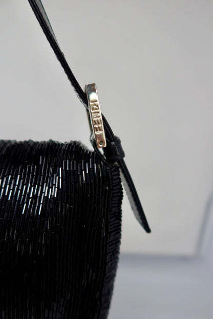 Fendi Baguette Black Beaded