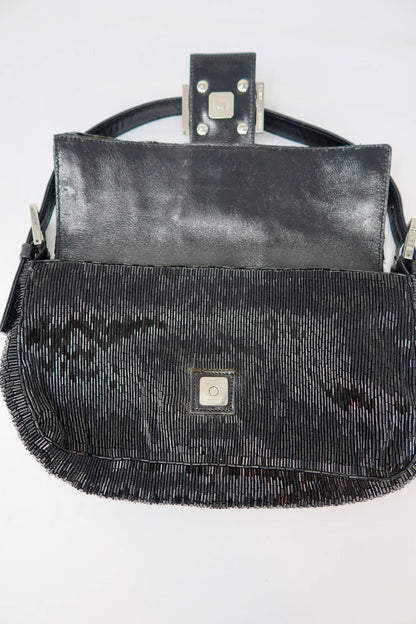 Fendi Baguette Black Beaded
