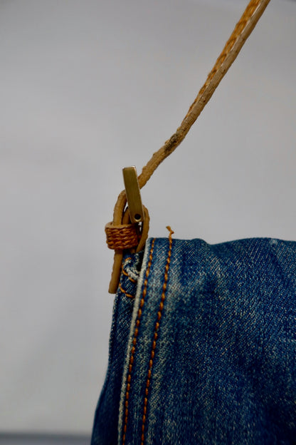 Fendi Denim Mini Mamma Baguette