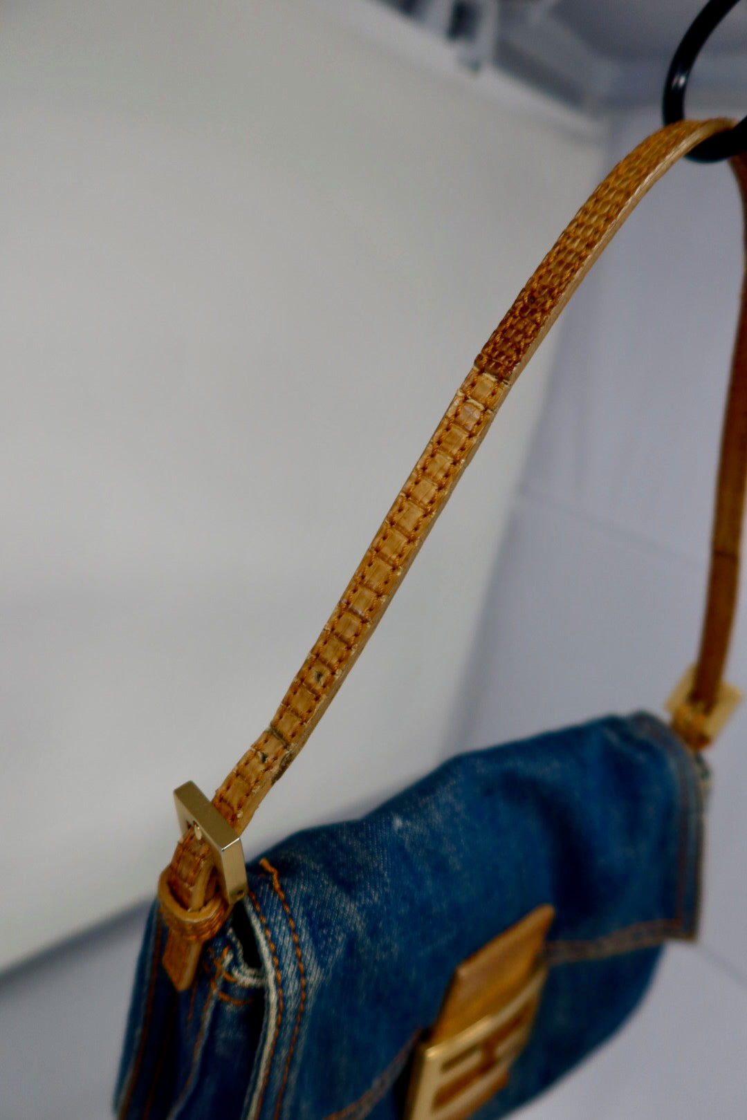 Fendi Denim Mini Mamma Baguette