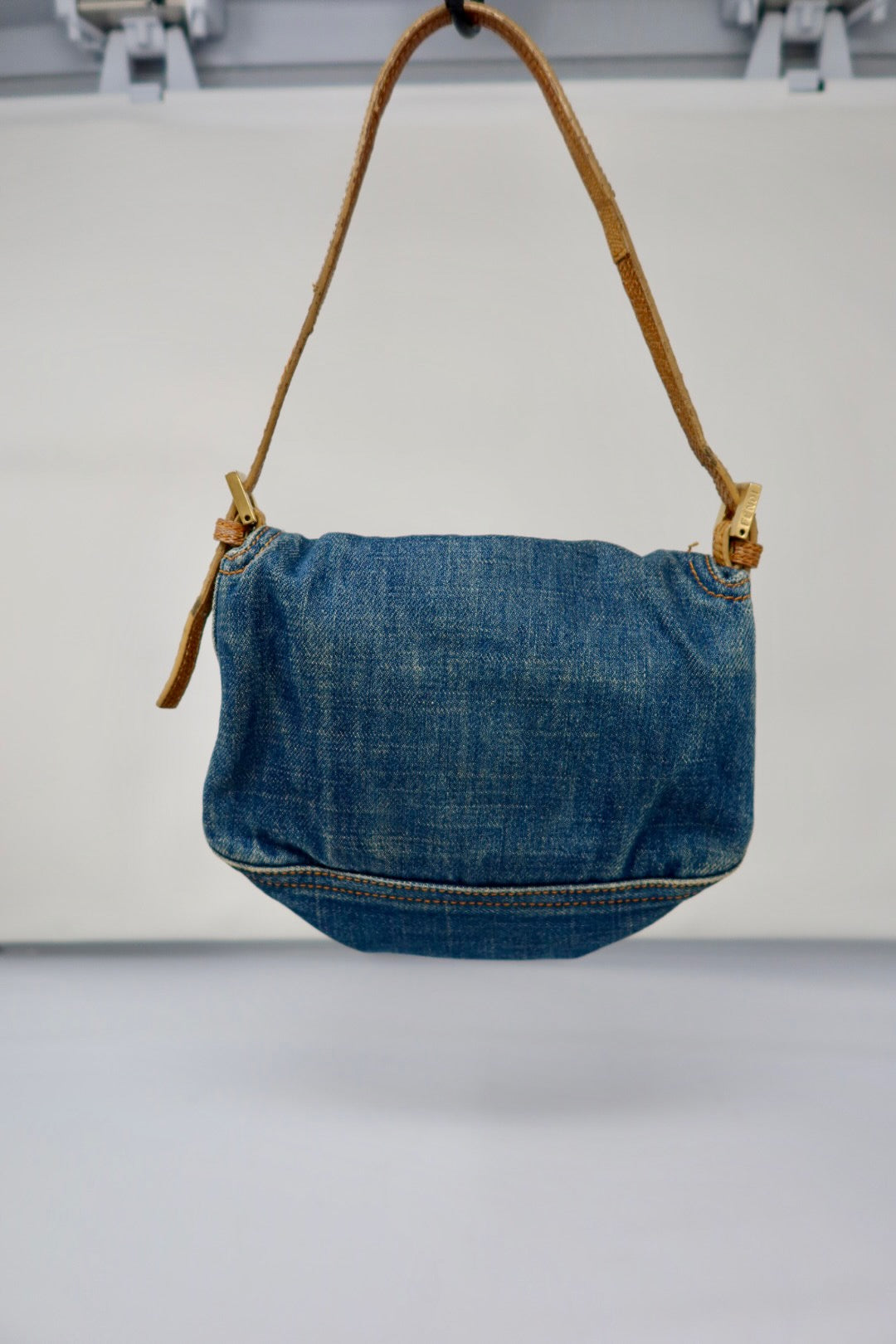 Fendi Denim Mini Mamma Baguette