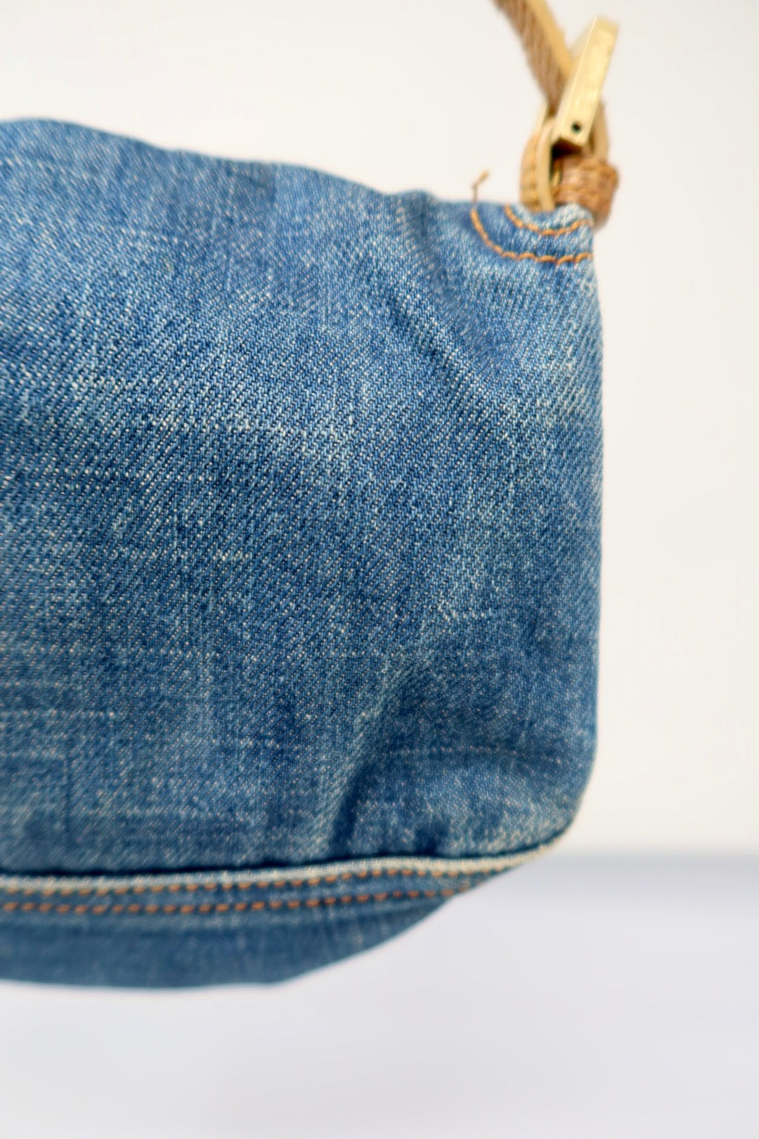 Fendi Denim Mini Mamma Baguette