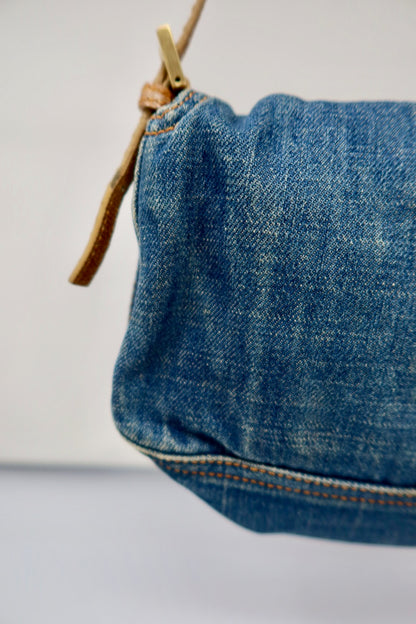 Fendi Denim Mini Mamma Baguette