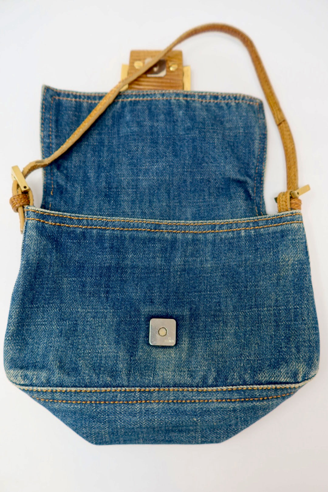 Fendi Denim Mini Mamma Baguette