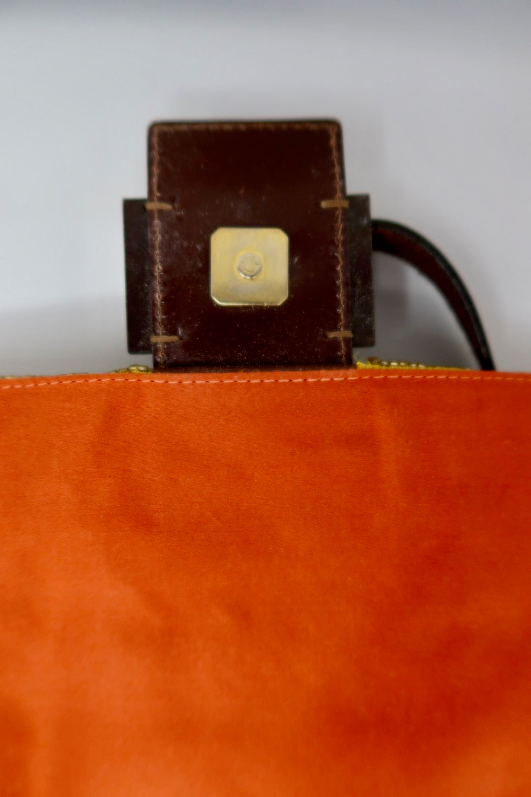 Fendi Mama Baugette Gold Beaded