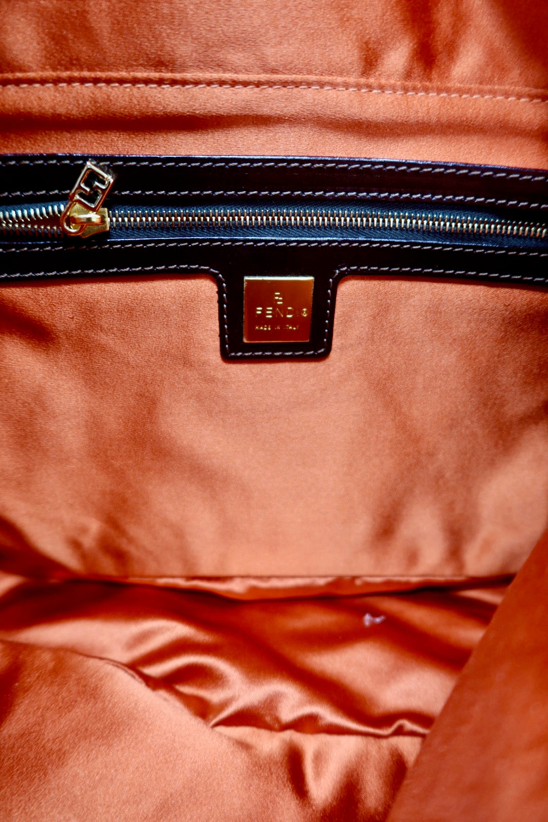 Fendi Mama Baugette Gold Beaded