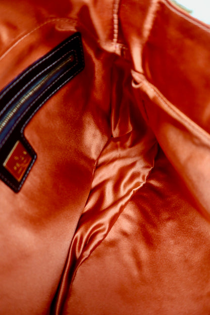 Fendi Mama Baugette Gold Beaded