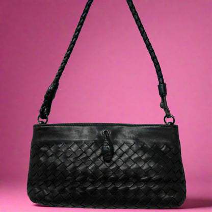Bottega Veneta Intrecciato Pochette Black