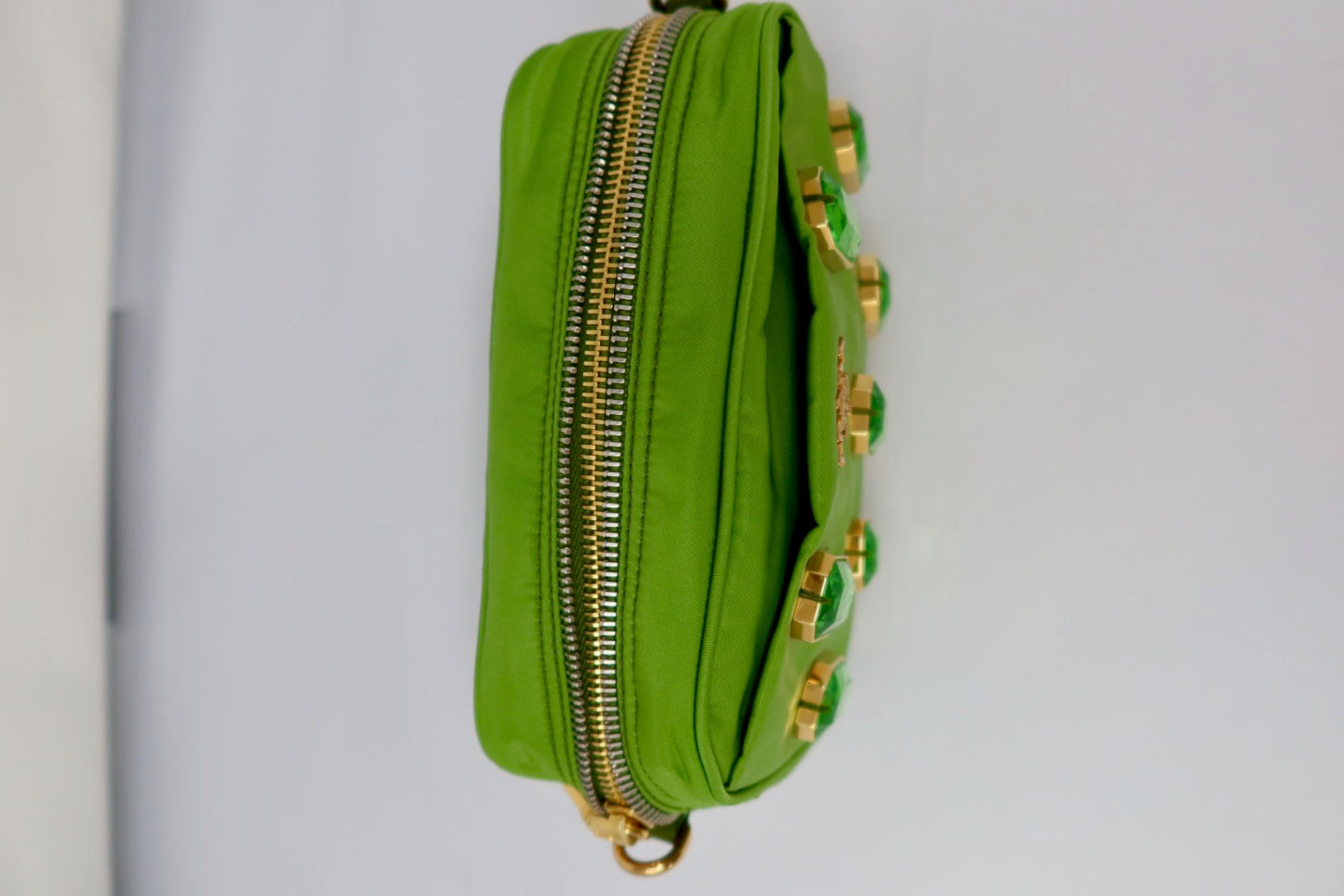 Prada Tessuto Pietre Green Crossbody (comes with strap)