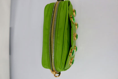 Prada Tessuto Pietre Green Crossbody (comes with strap)