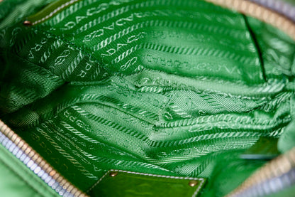 Prada Tessuto Pietre Green Crossbody (comes with strap)