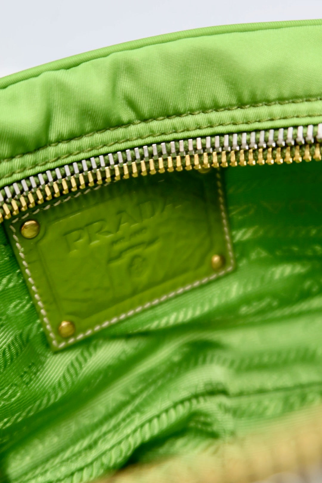 Prada Tessuto Pietre Green Crossbody (comes with strap)