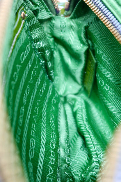 Prada Tessuto Pietre Green Crossbody (comes with strap)
