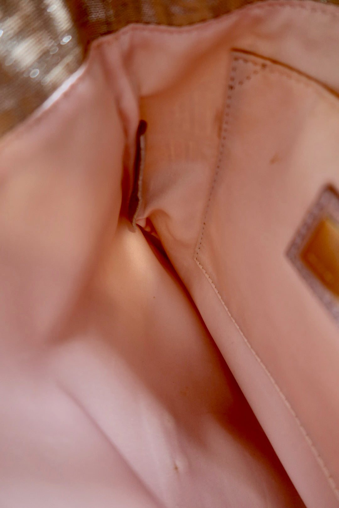 Fendi Zucchino Canvas Crossbody Pink