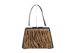 LOEWE Tiger Print Calf Hair Vanity Shoulder Bag