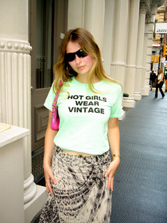 "Hot Girls Wear Vintage" Baby Tee