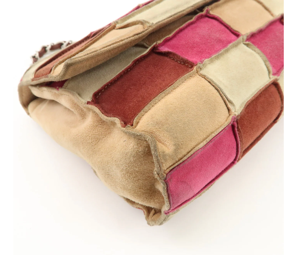 Chanel Suede Patchwork Shoulder Bag