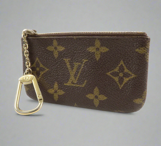 Louis Vuitton Monogram Coin Case Wallet Keychain