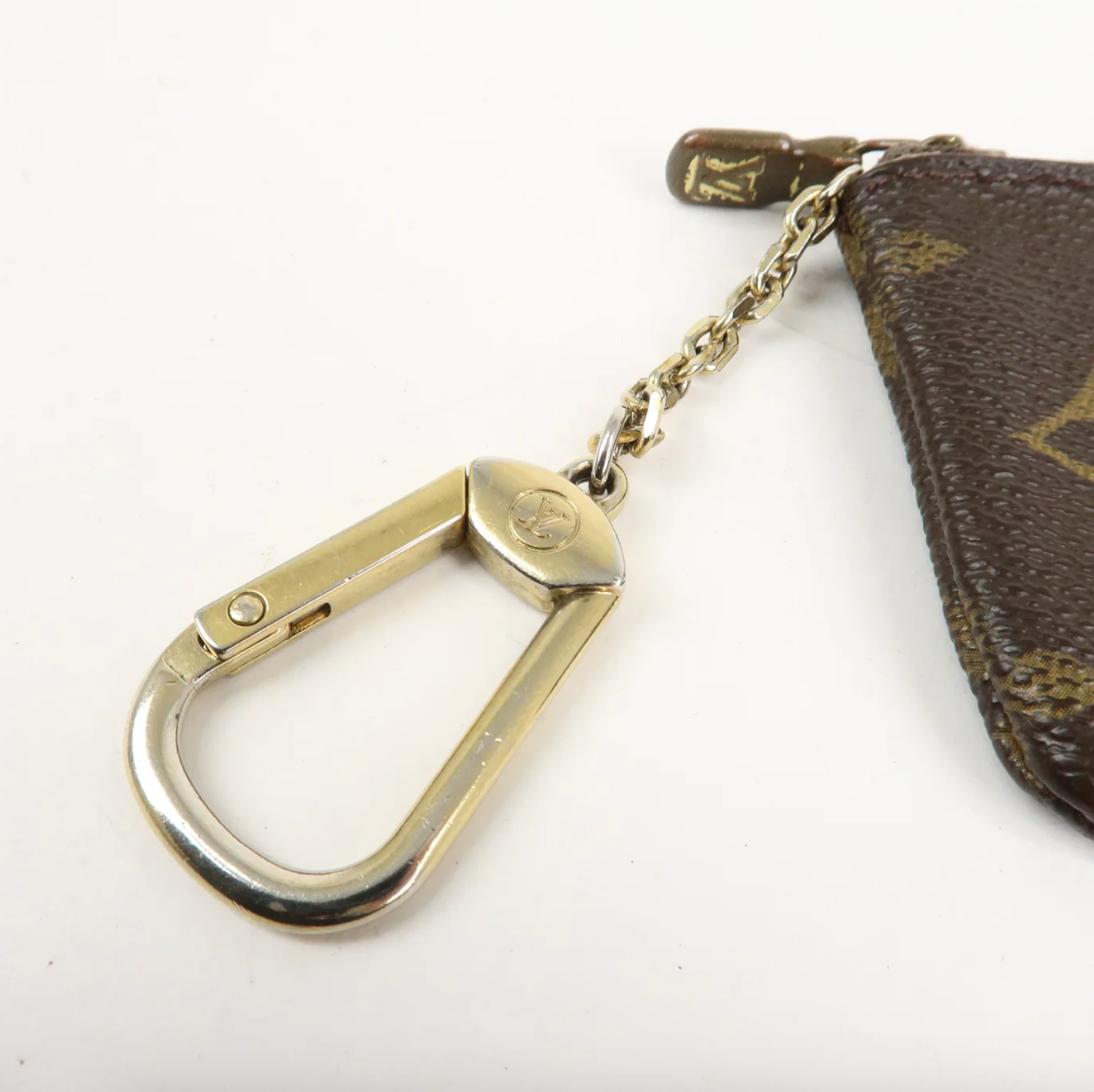 Louis Vuitton Monogram Coin Case Wallet Keychain
