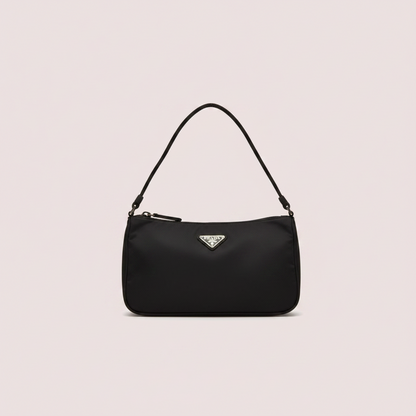 Prada Hand Nylon Black Silver