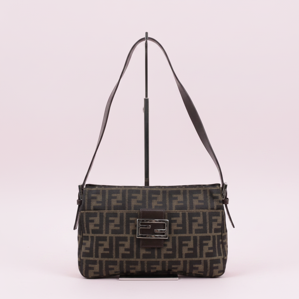 Fendi Zucca Print Mamma Baguette Shoulder Bag